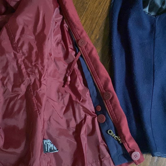 Aeros By Kristen Blake Burgundy Coat w/ Removanble Hood & Inner Liner Size S - Picture 11 of 12